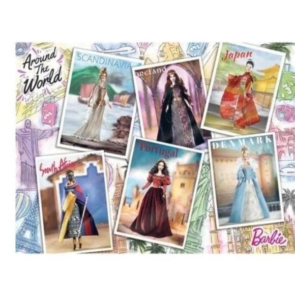 Ravensburger Barbie Around the World 1000 pc Jigsaw Puzzle box slightly damaged - Picture 2 of 9